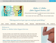 Tablet Screenshot of mother2motherlaborsupport.com